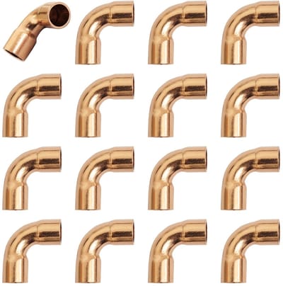 Dailygoods- Elbow Koppeling 16 Stuks - Hoogwaardige Koper - Weerstand