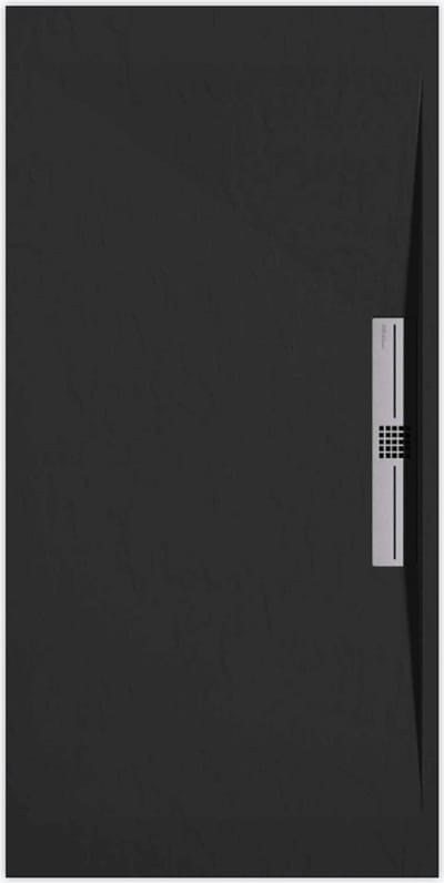 Sanifun douchebak Stone Side Black Slate 1400 x 900 S