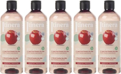 ITINERA - Appel Trentino beschermende douchegel, 95% natuurlijke ingrediënten, 370 ml x5