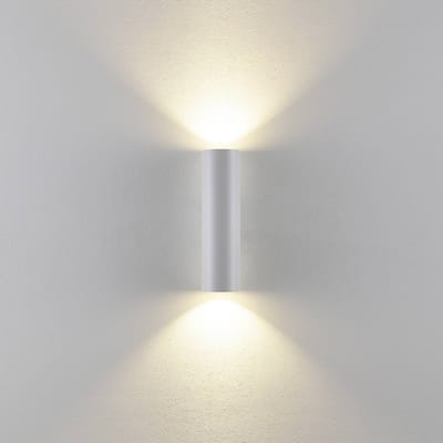 Deko-Light CAN wandlamp, wit, 2-lamps, hoogte 22 cm, metaal, GU10