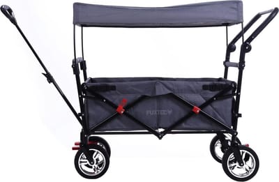 FUXLIFE by FUXTEC CT700 Bolderkar Handkar - Opvouwbaar - Grijs | Wendbare Transportwagen voor Dagelijks Gebruik - Max. 75kg