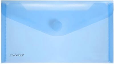 Enveloptas Foldersys 120x220mmPP transp blauw