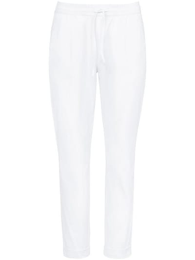 Enkellange comfortbroek pasvorm Cornelia Van Peter Hahn wit