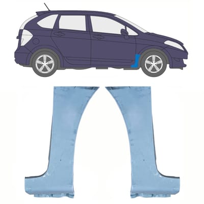 Reparatiepaneel voorspatbord voor Honda FR-V 2005-2009 / Links + Rechts / Set