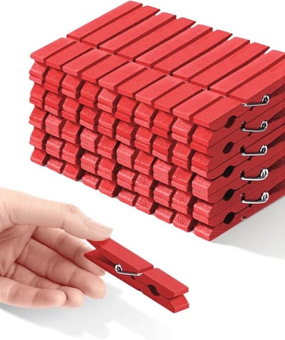 Houten Wasknijpers voor Kunst en Ambachten - Sterke Grip Clips voor Kleding en Foto's - 2,83 inch