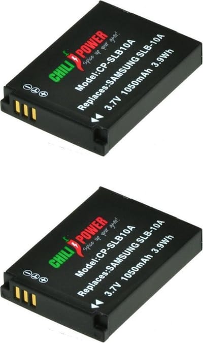 ChiliPower SLB-10A / SBL-10A accu voor Samsung - 1050mAh - 2-Pack