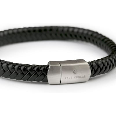 Paul McNeal MB0020SB Lederen Armband Lengte 21cm