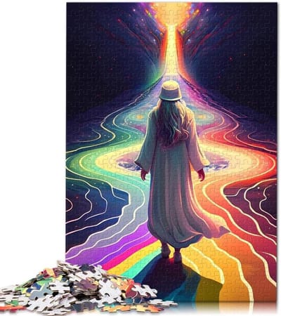 Regenboog Puzzel - Legpuzzel Volwassenen - Ontspanning en Plezier - Unieke Puzzelstukjes - 1000 Stukjes - Multicolor