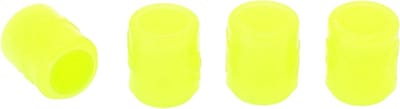 Decoratieve Ventieldoppen voor Auto, Truck, Motor en Fiets - 4 Stuks met Rundpatroon, Geel, 8x17mm, Stofbescherming en Accessoires
