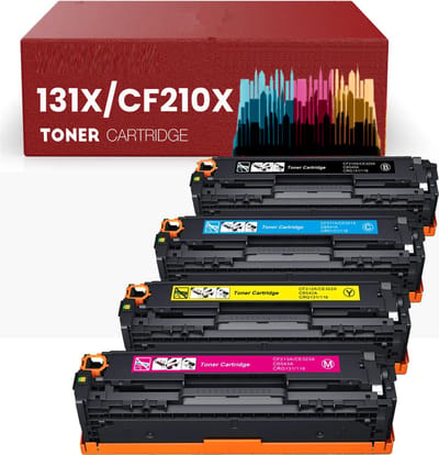 Toner cartridge voor HP 131A | 131X - CF210X / CF210a, CF211A, CF212A, CF213A, toner Multipack (4 stuks) - Geschikt voor HP Laserjet Pro 200 color M251N, M251NW, MFP M276N, MFP M276NW (Zwart, Cyaan, Magenta & Geel)