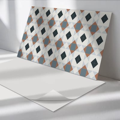 Wallfluent Vinyl Wandpaneel - Geometrisch tegelpatroon Zelfklevende Wandbekleding - 100 cm x 50 cm - Grijs Vinyl Wandpaneel - 1 stuk - Rechthoekig Wandbekleding Vinyl - Texturen Wandpaneel - Wandpaneel PVC - Wandpaneel Keuken en Badkamer