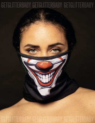 GetGlitterBaby® - The Joker Masker Halloween / Face Shield Scary Skull Clown Mask / Kol Sjaal Motormasker / Skimasker Motorsjaal Nekwarmer / Snowboard Bandana