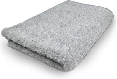 Vetbed Grijs Effen - Anti-Slip Hondenmat Puppykleed - Hondenkleed Benchkleed Benchmat Dierenmat - Voor Werpkist en Hondenbench - Machinewasbaar 150 x 100 CM