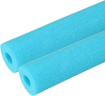 Buisisolatie Schuimbuis - Beschermhoes Leiding - Warmtebehoud Leidingen - Zachte Polyethyleen - 2 stuks 1 meter - Transparant Blauw