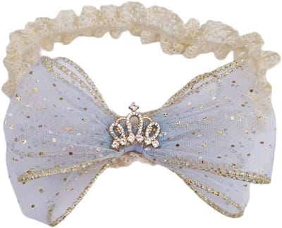 Elastische kanten hoofdbanden voor baby's, schattige haaraccessoires voor meisjes, geschikt voor doop en fotoshoots, 0-3 jaar