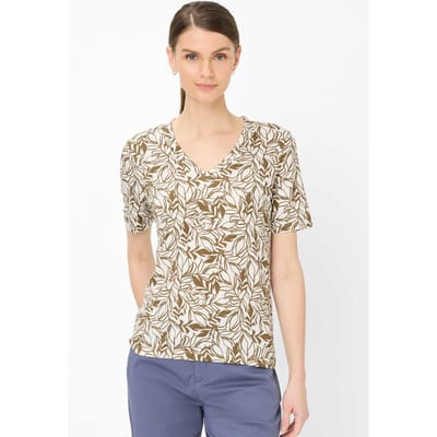Brax Dames Shirt  Style CARINA S mocha brown, donkerbruin, maat 38