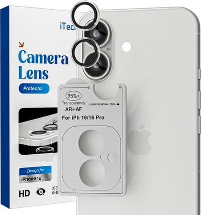 Camera Lens Screen Protector - Geschikt voor iPhone 16/16 Plus - 9H Bescherming - Transparant