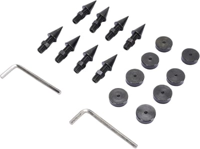 Speaker Spike Kit - Isolatie Voetjes - Geluidsverbetering - Verstelbare Hoogte - 8 Stuks - Zwart