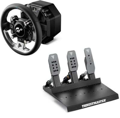 Thrustmaster T598 Direct Drive Sim Racing Bundle (PS5 / PS4 / PC) – Direct Axial Drive 5Nm/10Nm Peak + GT Wheel Add-On + Raceline Pedals III LC – Direct Drive Sim Racing Set - PC - PS4 - PS5