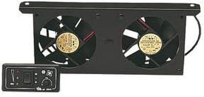 Koelkast Ventilator - Ventilator Module - Koelkast Temperatuur - Dubbele Ventilator - 250 x 100 x 28 mm - Grijs