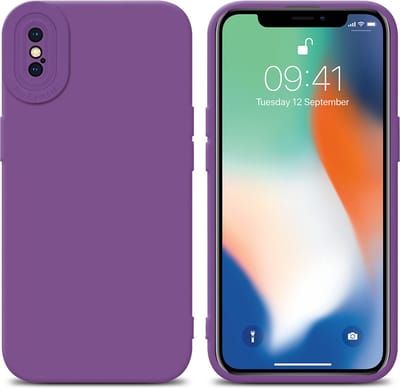 Cadorabo Hoesje geschikt voor Apple iPhone X / XS in FLUID MAT PAARS - Beschermhoes gemaakt van flexibel TPU silicone Cover Fluid Case