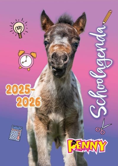 Penny Schoolagenda - Schoolagenda 2025-2026 - Agenda 2025-2026 - Paarden Spullen - Schoolspullen - Meisjes - Meisje - Cadeau - Kinderen - BFF - Organizer - School - Schoolagenda's - Paardencadeaus - 2025 - 2026 - Knutselen Meisjes - Meisjes Speelgoed
