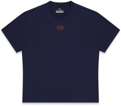 Cinelli Columbus Fork Sticker T-shirt Met Korte Mouwen Blauw S