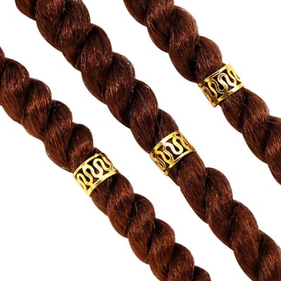 24 Stuks Dreadlocks Sieraden en Haar Clips voor Vlechten - Haarringen en Accessoires voor Vrouwen en Meisjes in Goud