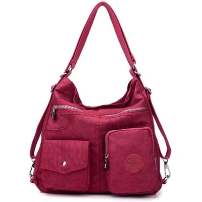 Nieuwe Nylon Tas met Grote Capaciteit Lichtgewicht Multi-rugzakstijl Eénschouder Crossbody Rugzak Reistas