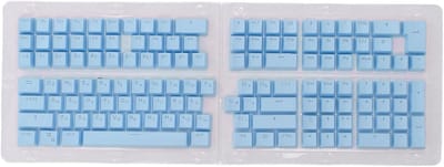 Russische Keycap Set - ABS Keycaps - Toetsenbord Personaliseren - Cyrillische Karakters - 132 Toetsen - Blauw