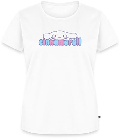 Cinnamoroll Gluurt Over De Letters Premium T Shirt Dames