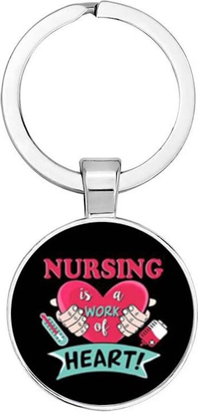 Akyol - Nursing is a Sleutelhanger - zuster - zusters - werk - cadeau - verjaardag - geschenk - gift - welkomst cadeau - afscheidscadeau - 2,5 x 2,5 CM