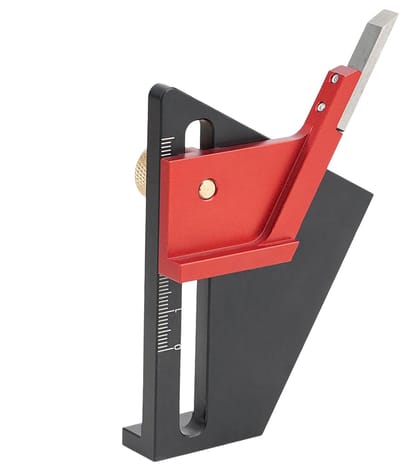 Houtbewerking Instelblokken - Precisie Meetgereedschap - Nauwkeurig Instellen - Geanodiseerd Aluminium - 0-58mm Bereik - Meerkleurig