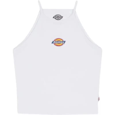 Dickies Chain Lake Mouwloos T-shirt Wit 2XS Vrouw