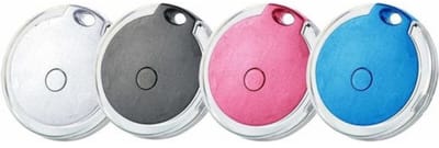 Daity 4-delige set slimme sleutelzoekers - GPS-trackers voor kinderen - huisdieren - sleutelhangers - portemonnees - bagage - anti-verlieslabel - alarm - herinnering - selfie-functie - app-bediening - compatibel met iOS en Android