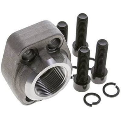 1-1/4'' SAE Flens 6000 psi Blank staal met G1-1/4'' Binnendraad ISO 6162-2