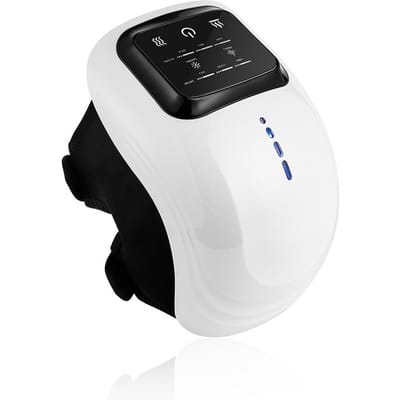 foreverlily Slimme Knie Massager Vibratie Luchtdruk Knie Massage Machine Elektrische Elleboog Schouder Knie masajeador zwart
