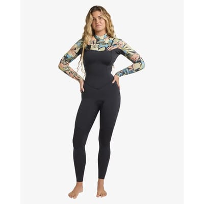 Dames overall Billabong Salty Dayz Natural 3/2 Less-Zip