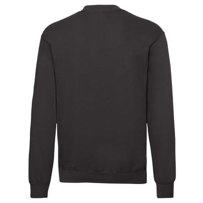 Fruit Of The Loom Heren Klassieke Drop Schouder Sweatshirt (Zwart)