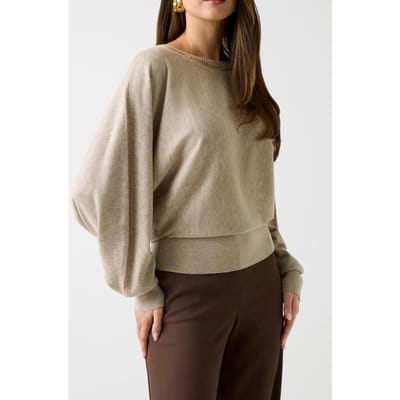 GUESS Abel Cn Dolman Sleev Velvet Taupe Multi Taglia: XS | Maglioni a maglia Outlet | Donna | Nero