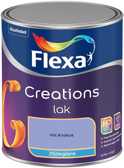 Flexa - Creations Lak Zijdeglans - Vol Krokus - Mengverf - 750 Ml