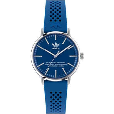 Adidas Originals Code One AOSY23022 Horloge - Siliconen - Blauw - Ø 38 mm