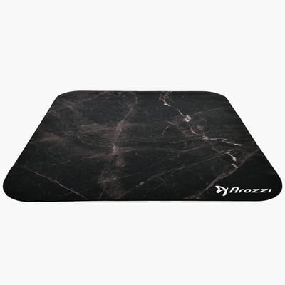 Arozzi Zona Square Vloerbeschermer voor Bureaustoel - Anti-slip - 116 x 116 cm - Zwart Marmer