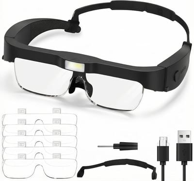 Verlichting Loep met LED - Zwart, Vergrootglas voor Nauwkeurig Werk, Handig voor Hobby's en Lezen