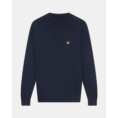 Lyle & Scott Roll Neck Jumper Truien & Vesten Heren - Sweater - Hoodie - Vest- Donkerblauw - Maat L