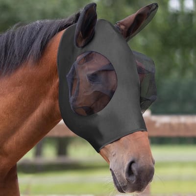 Comfortabele Vliegendekens voor Paarden met UV-bescherming, Oorbescherming en Ademend Materiaal, Ideaal voor Buitenactiviteiten en Bescherming tegen Insecten