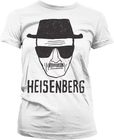 Breaking Bad Dames Tshirt -M- Heisenberg Sketch Wit