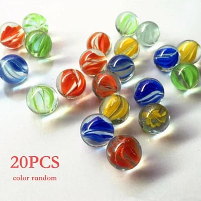 1020 Stuks 14 Mm Kleurrijke Glazen Knikkers Knikkerbaan Spel Vaas Aquarium Vis Tank Vulling Huisdecoratie Speelgoed Voor Kinderen