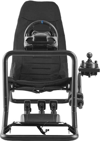Verstelbare Racestuurstandaard, Stevige Simulator Cockpitstuurstandaard, Compatibel met Logitech G25, G27, G29, G920, G923, Thrustmaster T300rs, TX F458, T500rs, T3pa-Pro (F1/GT) en Csr-Pedalen, Zwart