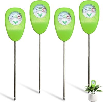 4 Stuks Vochtmeter voor Planten - Bodemvochtigheidsmeter, Hygrometer en Gietindicator voor Tuin en Landbouw, Ideaal voor Tuinieren en Plantenverzorging